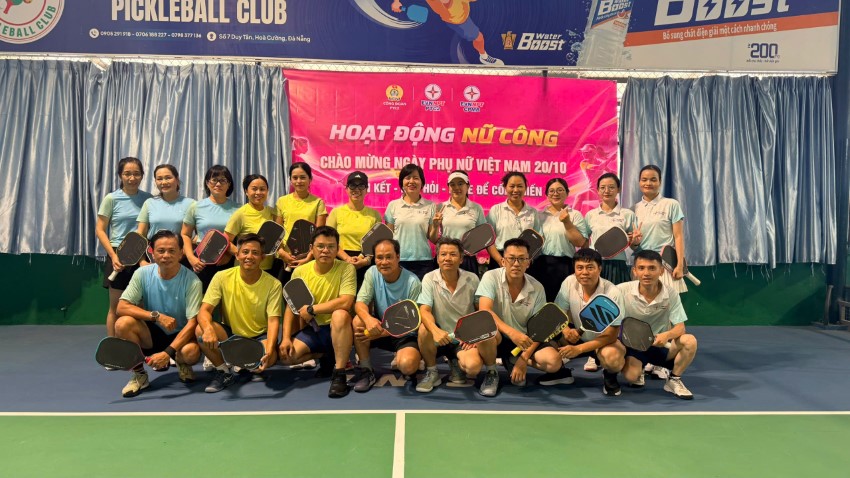Nữ công PTC2 và CPMB tổ chức Giải Pickleball chào mừng Ngày Phụ nữ Việt Nam 20/10.
