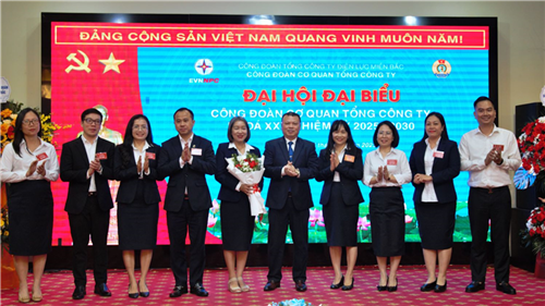 Đại hội đại biểu Công đoàn cơ quan Tổng công ty Điện lực miền Bắc khóa XXV, nhiệm kỳ 2025–2030 thành công tốt đẹp