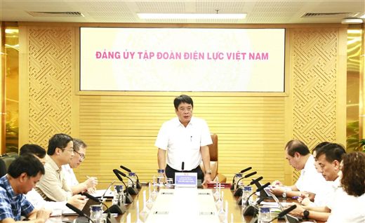Hội nghị Ban Thường vụ Đảng ủy EVN làm việc với Ban Thường vụ Công đoàn Điện lực Việt Nam