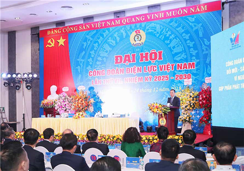 Bí thư Đảng ủy, Chủ tịch HĐTV EVN Đặng Hoàng An đặt ra 3 nhiệm vụ trọng tâm đối với tổ chức công đoàn trong nhiệm kỳ mới