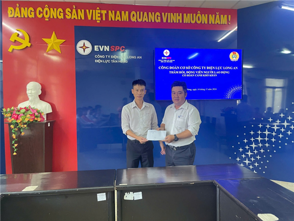 CÔNG ĐOÀN CÔNG TY ĐIỆN LỰC LONG AN VỚI TINH THẦN “TƯƠNG THÂN THƯƠNG ÁI”