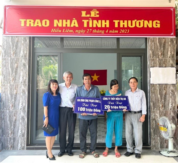 Công ty Thủy điện Trị An đồng hành cùng địa phương trao nhà tình thương cho hộ nghèo