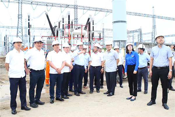 Đảng ủy Khối Doanh nghiệp Trung ương động viên đơn vị tham gia thi công Dự án đường dây 500kV mạch 3