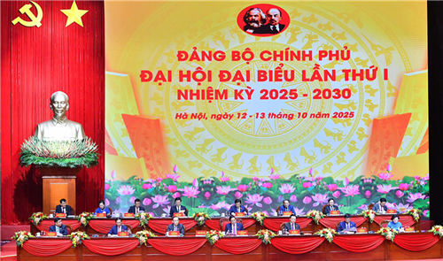 KHAI MẠC TRỌNG THỂ ĐẠI HỘI ĐẠI BIỂU ĐẢNG BỘ CHÍNH PHỦ LẦN THỨ I