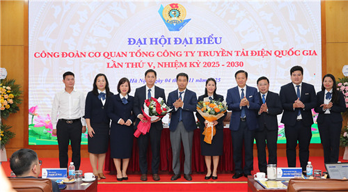 Đại hội đại biểu Công đoàn Cơ quan EVNNPT lần thứ V, nhiệm kỳ 2025-2030 thành công tốt đẹp
