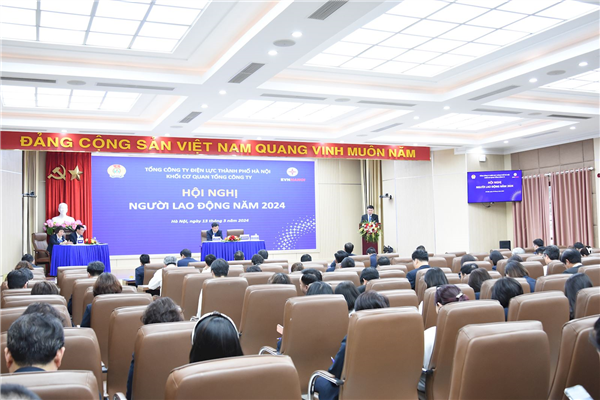 Công đoàn khối cơ quan EVNHANOI tổ chức Hội nghị Người lao động năm 2024