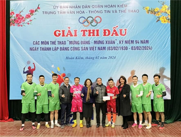 EVNHANOI đoạt nhiều thành tích cao tại giải thi đấu các môn thể thao Mừng Đảng - Mừng Xuân quận Hoàn Kiếm năm 2024 