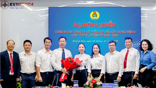 Công đoàn EVNPECC4 nhiệm kỳ 2025–2030: “Hướng về cơ sở – Lấy đoàn viên và người lao động làm trung tâm – Đổi mới, linh hoạt, thích ứng và hiệu quả”