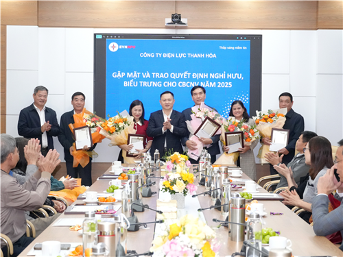 Ghi nhận và tri ân CBCNV hoàn thành chặng đường công tác tại Công ty Điện lực Thanh Hóa
