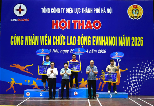 EVNHANOI: Sôi nổi Hội thao Công nhân viên chức lao động năm 2026