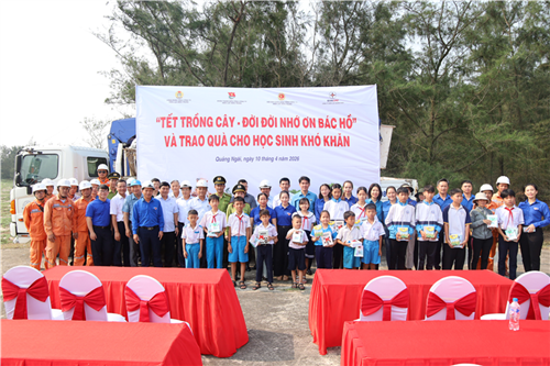 EVNCPC tổ chức “Tết trồng cây – Đời đời nhớ ơn Bác Hồ” tại Quảng Ngãi