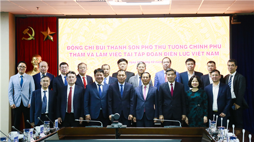 Phó Thủ tướng Chính phủ Bùi Thanh Sơn thăm và làm việc với Tập đoàn Điện lực Việt Nam