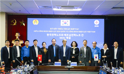 Công đoàn Điện lực Việt Nam đón và làm việc vơi Công đoàn Điện lực Hàn Quốc 
