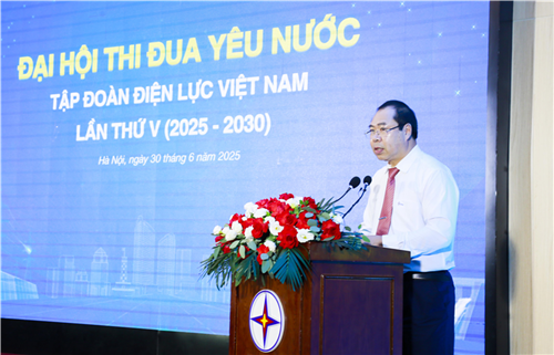 EVN phát động phong trào thi đua giai đoạn 2025 2030 với khẩu hiệu: Đoàn kết – Kỷ cương – Đột phá – Phát triển.