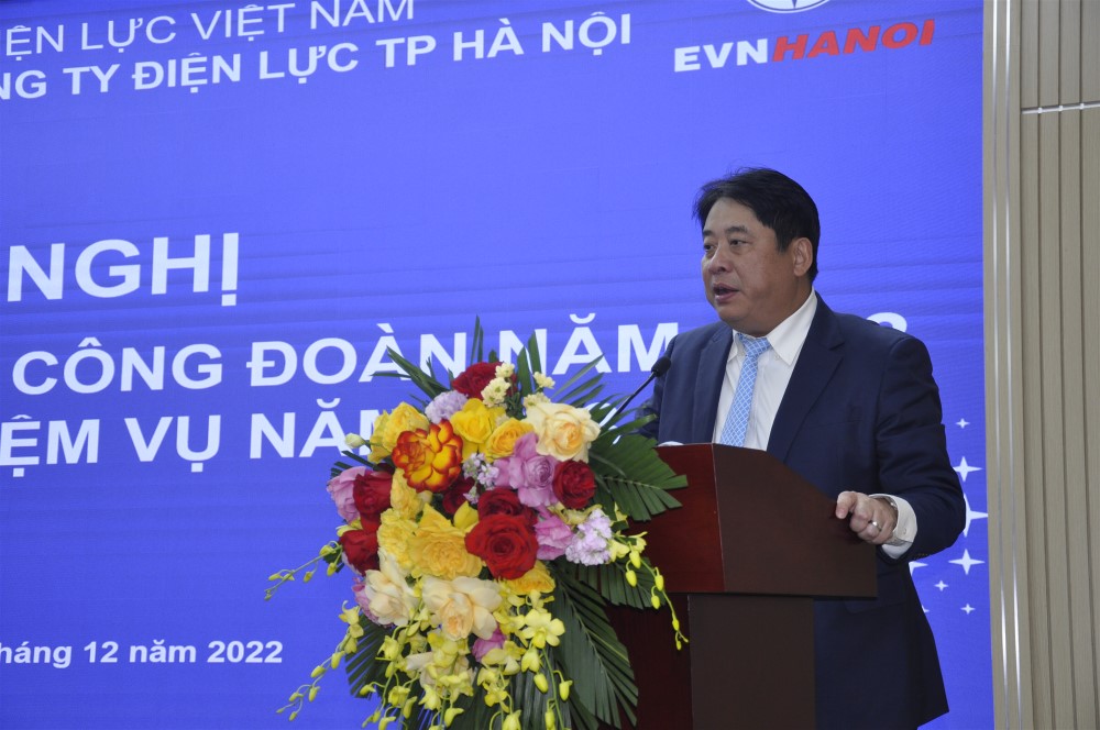 Công đoàn EVNHANOI tổ chức Hội nghị Tổng kết công tác Công đoàn năm 2022 và triển khai nhiệm vụ năm 2023  1