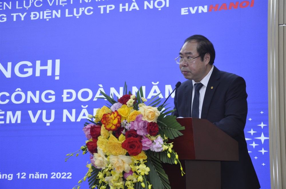 Công đoàn EVNHANOI tổ chức Hội nghị Tổng kết công tác Công đoàn năm 2022 và triển khai nhiệm vụ năm 2023  2