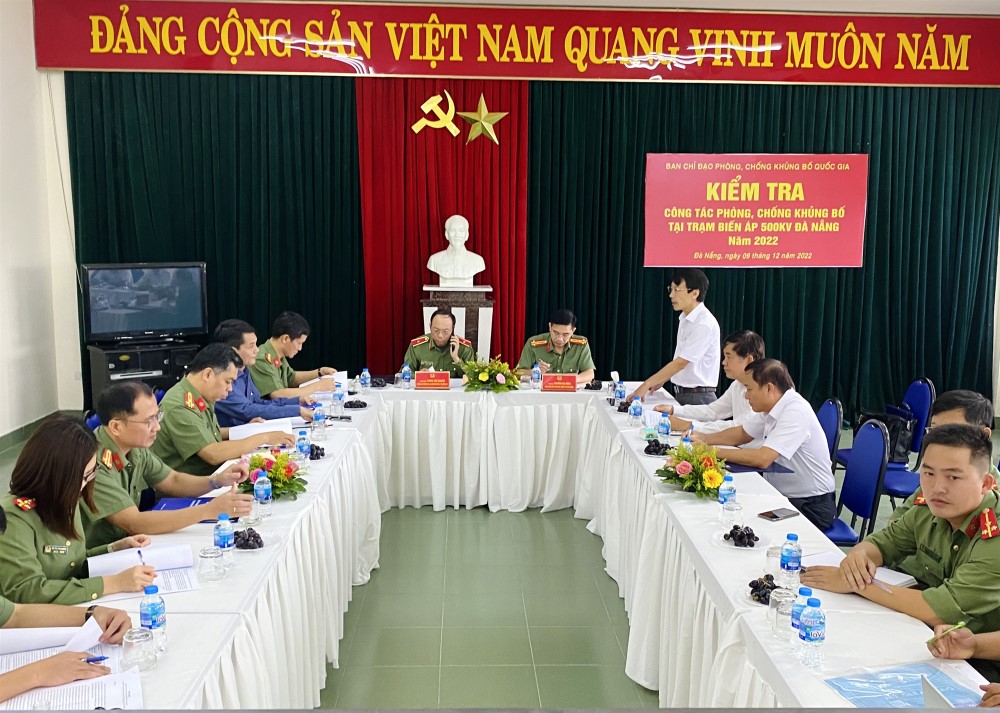 CỤC AN NINH NỘI ĐỊA - BỘ CÔNG AN LÀM VIỆC VỚI TTĐ ĐÀ NẴNG VỀ CÔNG TÁC PHÒNG, CHỐNG KHỦNG BỐ.