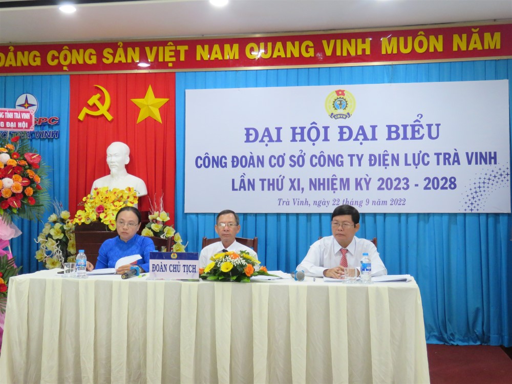 Đại hội đại biểu Công đoàn cơ sở Công ty Điện lực Trà Vinh nhiệm kỳ 2023-2028 1