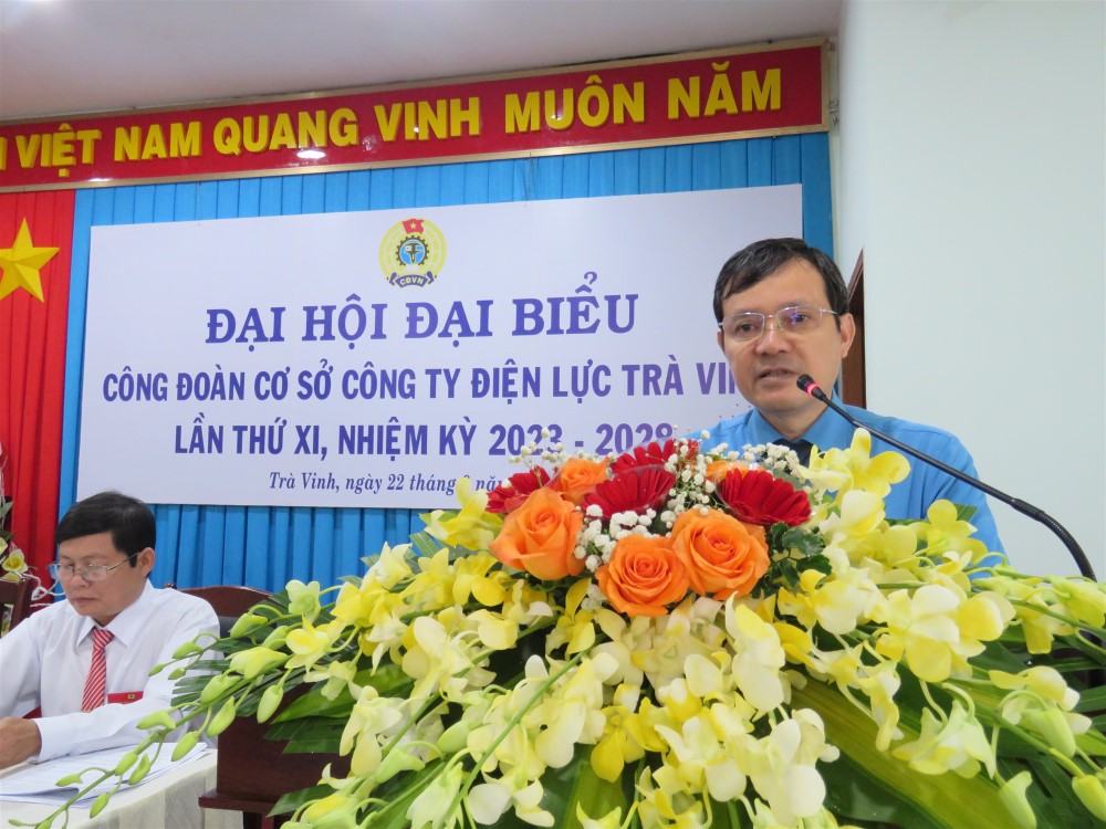 Đại hội đại biểu Công đoàn cơ sở Công ty Điện lực Trà Vinh nhiệm kỳ 2023-2028 2