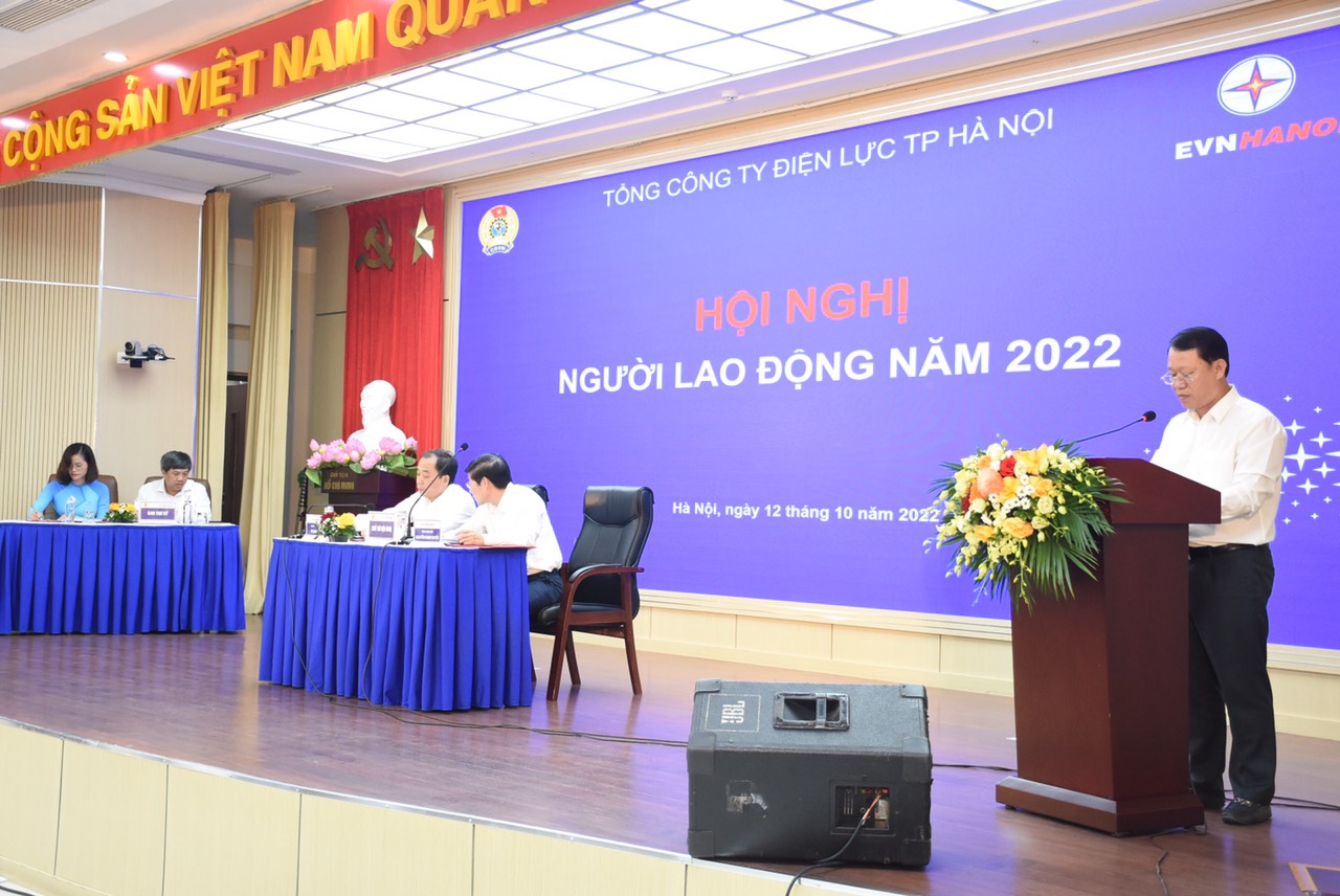 Hội nghị người lao động EVNHANOI năm 2022 thành công rực rỡ.  2