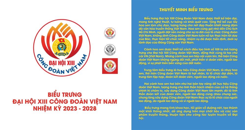 Công bố biểu trưng Đại hội XIII Công đoàn Việt Nam 4