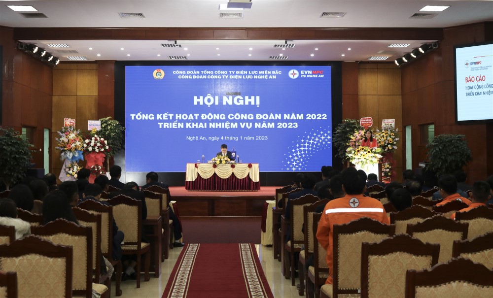 Công đoàn Công ty Điện lực Nghệ An đã thực hiện tốt chủ đề năm 2022:  Chăm lo việc làm, đời sống cho người lao động