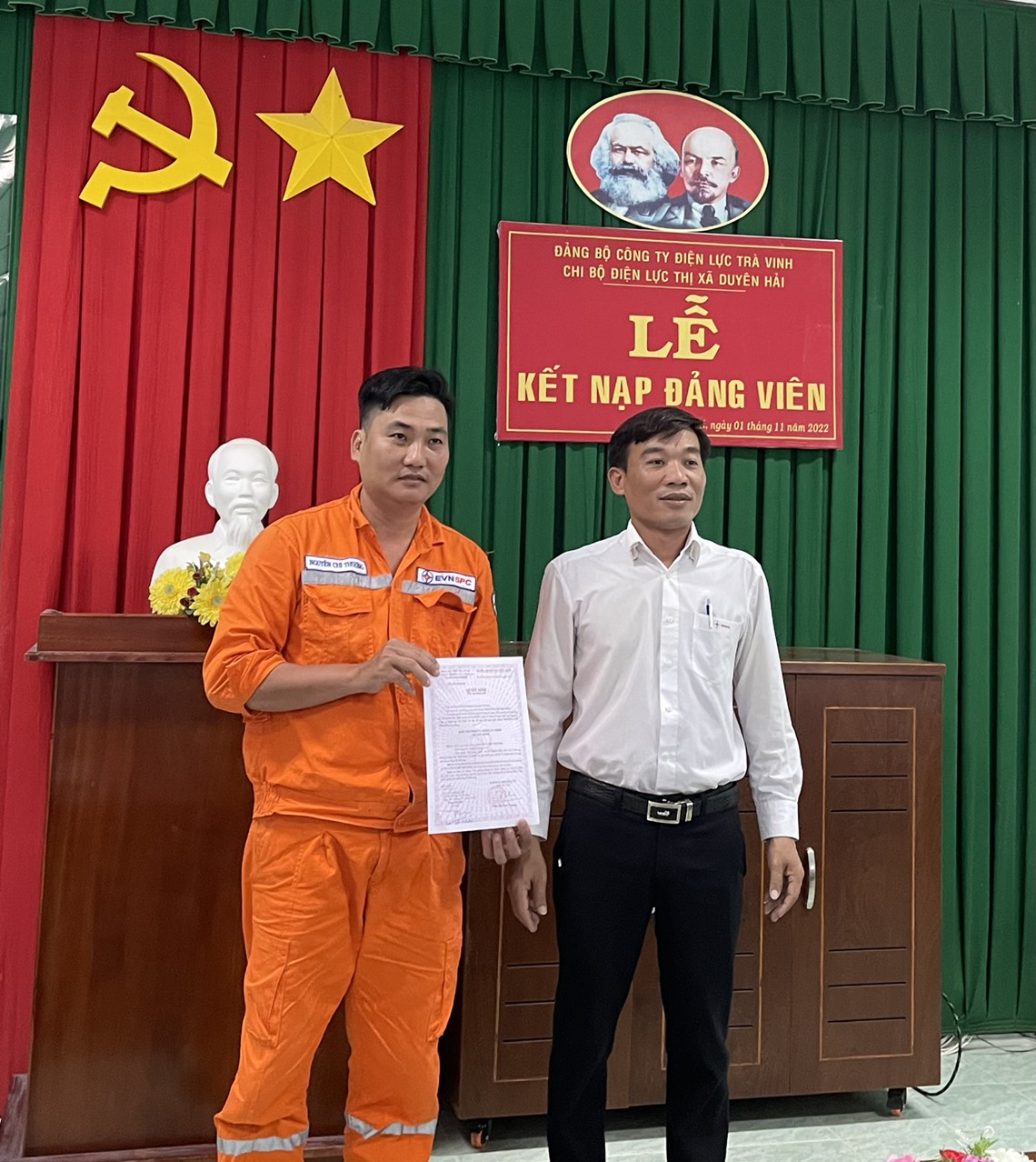 Công đoàn Công ty Điện lực Trà Vinh, đẩy mạnh phát triển đảng viên trong đoàn viên và công nhân lao động