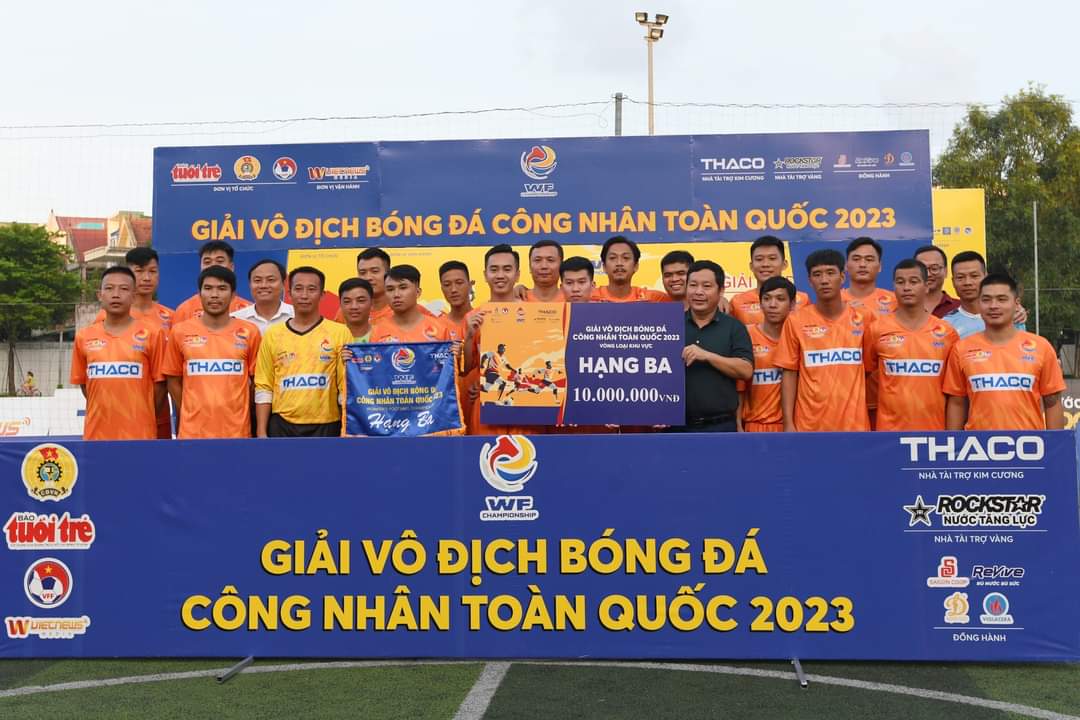 Công đoàn Điện lực Việt Nam đoạt giải Ba tại Giải bóng đá công nhân toàn quốc, vòng loại khu vực 3  1