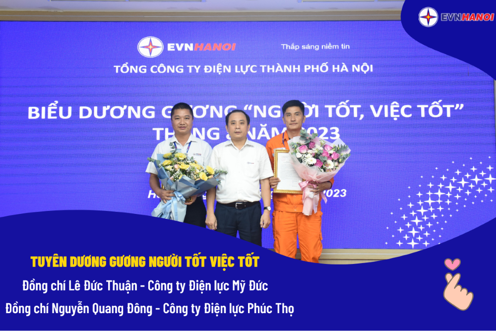 Công đoàn EVNHANOI biểu dương gương 