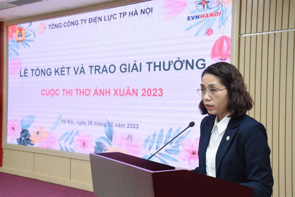 Công đoàn EVNHANOI tổng kết và trao giải Cuộc thi Thơ - Ảnh Xuân năm 2023