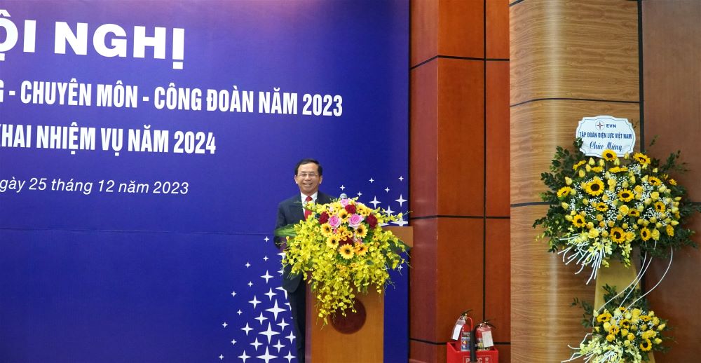 Công ty thủy điện Sơn La tổng kết công tác Đảng, chuyên môn và công đoàn năm 2023, triển khai nhiệm vụ năm 2024 3