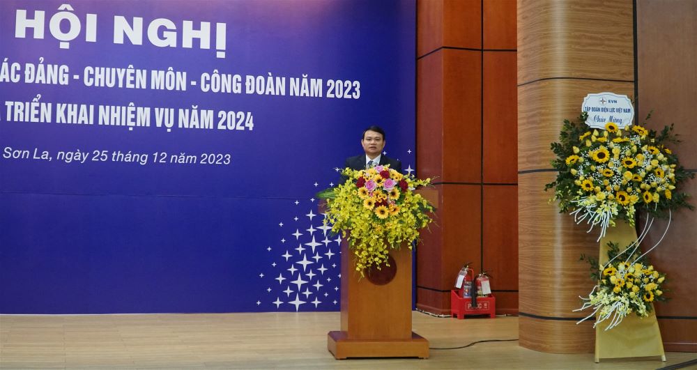 Công ty thủy điện Sơn La tổng kết công tác Đảng, chuyên môn và công đoàn năm 2023, triển khai nhiệm vụ năm 2024 4