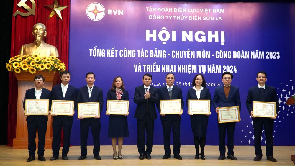 Công ty thủy điện Sơn La tổng kết công tác Đảng, chuyên môn và công đoàn năm 2023, triển khai nhiệm vụ năm 2024 5