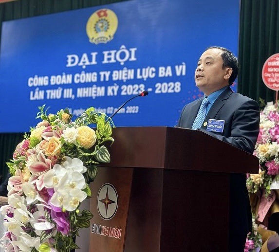 Đại hội Công đoàn Công ty Điện lực Ba Vì lần thứ III nhiệm kỳ 2023-2028 thành công tốt đẹp 2