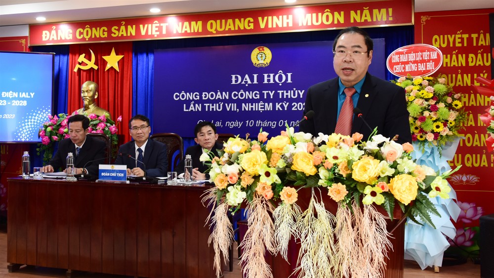 Đại hội Công đoàn Công ty thủy điện Ialy khóa VII, nhiệm kỳ 2023 - 2028. 2