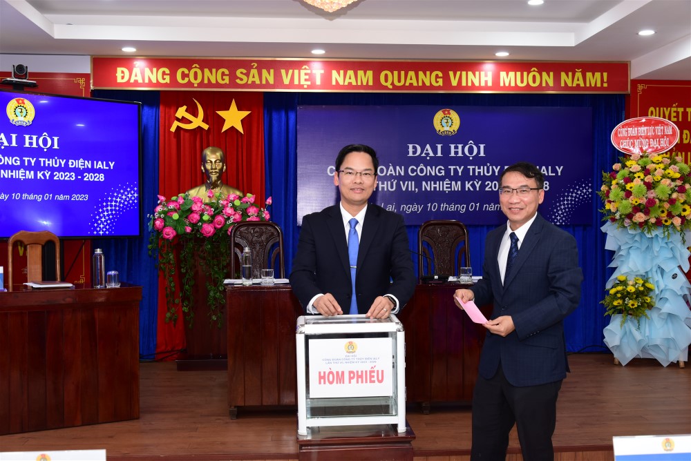 Đại hội Công đoàn Công ty thủy điện Ialy khóa VII, nhiệm kỳ 2023 - 2028. 4