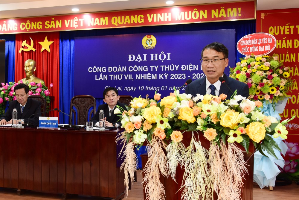 Đại hội Công đoàn Công ty thủy điện Ialy khóa VII, nhiệm kỳ 2023 - 2028.