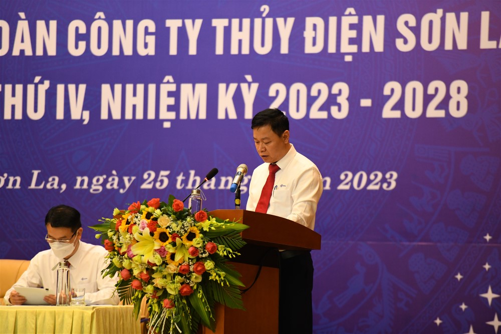 Đại hội Công đoàn Công ty Thủy điện Sơn La nhiệm kỳ 2023-2028 thành công tốt đẹp 4