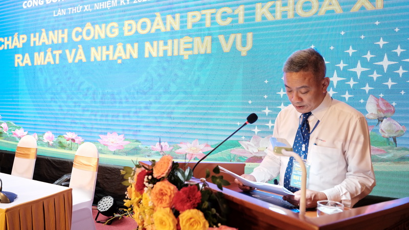 Đại hội Công đoàn PTC1 lần thứ XI, nhiệm kỳ 2023 – 2028 đã bầu ra Ban chấp hành gồm 15 đồng chí 4