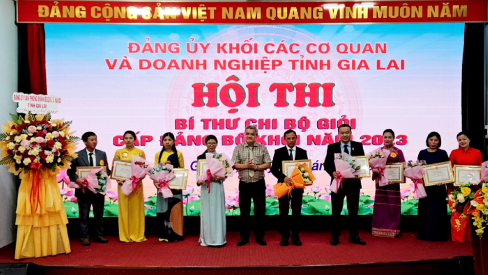 Đảng bộ PC Gia Lai: Đạt giải Ba trong Hội thi “Bí thư chi bộ giỏi cấp Đảng bộ Khối” năm 2023