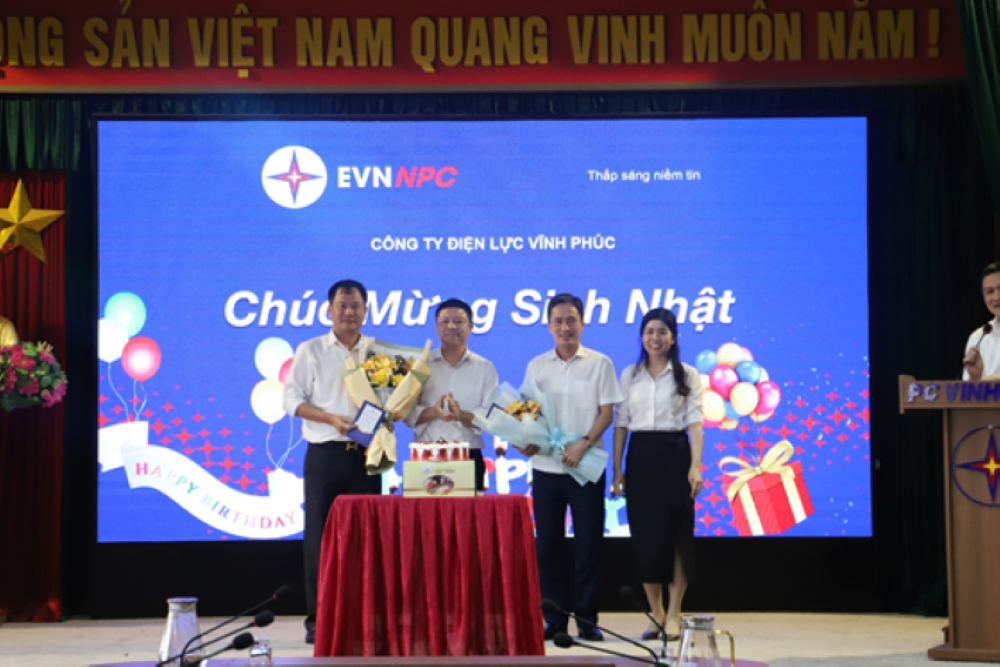 Nét đẹp trong công tác tổ chức sinh nhật cho CBCNV Công ty Điện lực Vĩnh Phúc