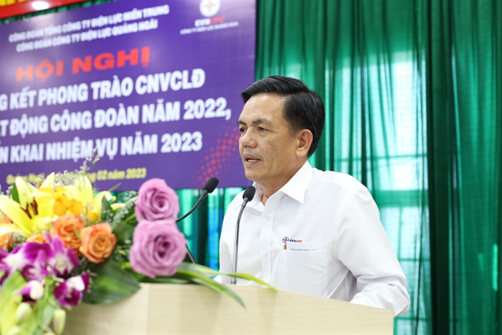 PC Quảng Ngãi: Tổng kết phong trào CNVCLĐ, hoạt động công đoàn năm 2022 và triển khai nhiệm vụ năm 2023 2