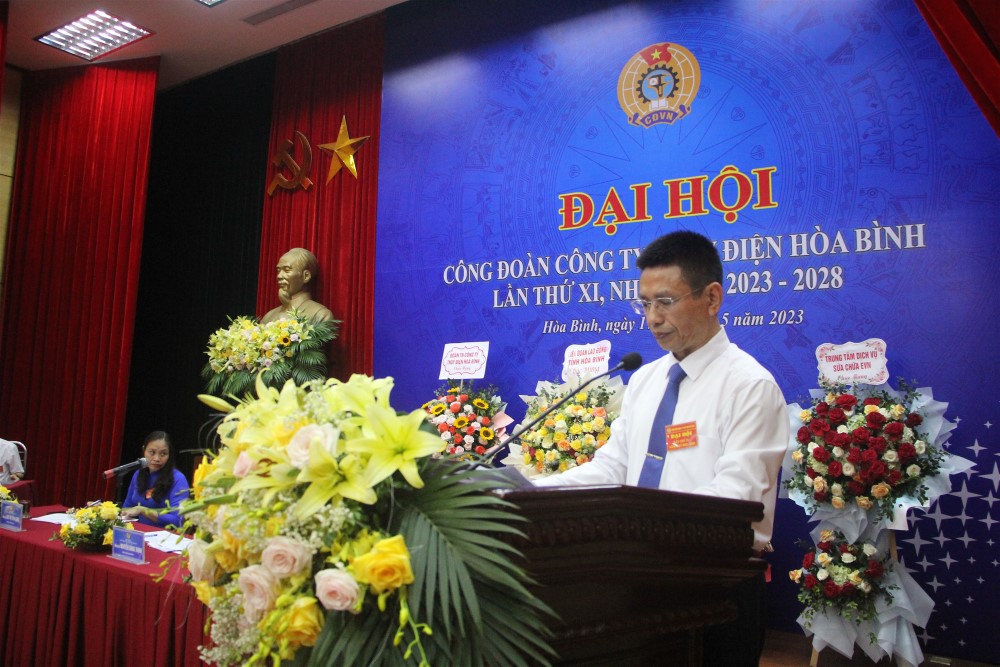 Tổ chức thành công Đại hội Công đoàn Công ty Thủy điện Hòa Bình   lần thứ XI, nhiệm kỳ 2023 - 2028 1