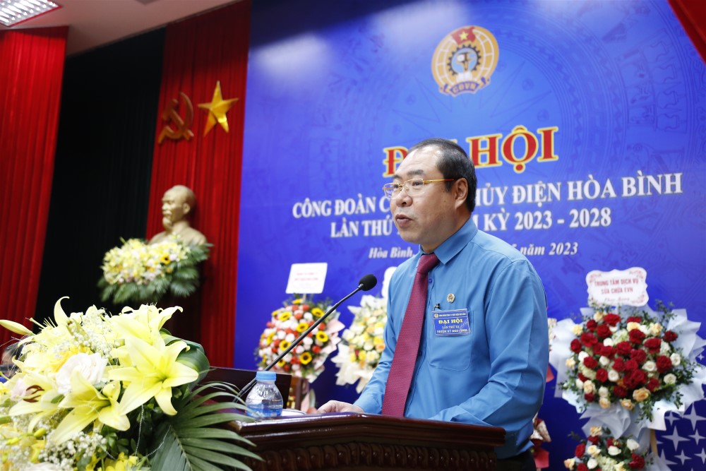 Tổ chức thành công Đại hội Công đoàn Công ty Thủy điện Hòa Bình lần thứ XI, nhiệm kỳ 2023 - 2028 2