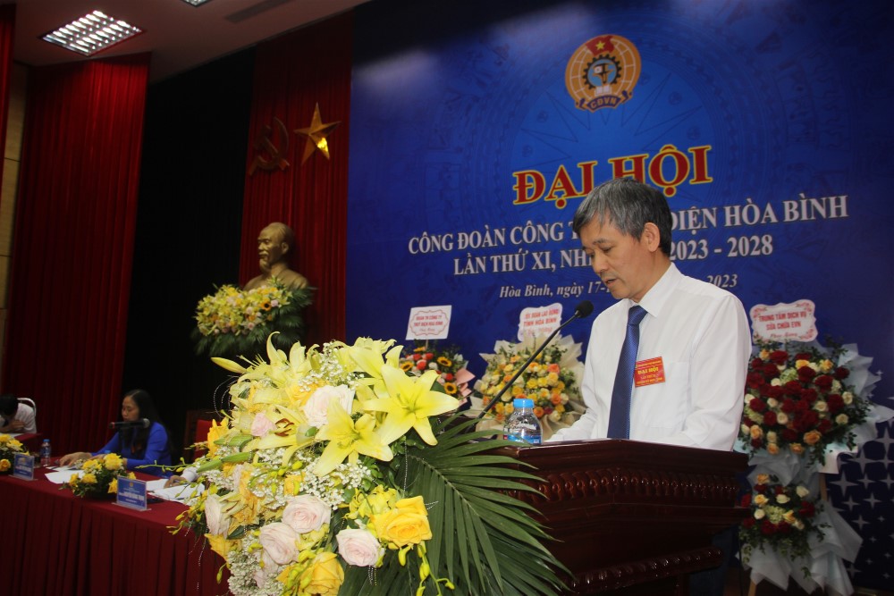 Tổ chức thành công Đại hội Công đoàn Công ty Thủy điện Hòa Bình   lần thứ XI, nhiệm kỳ 2023 - 2028 3