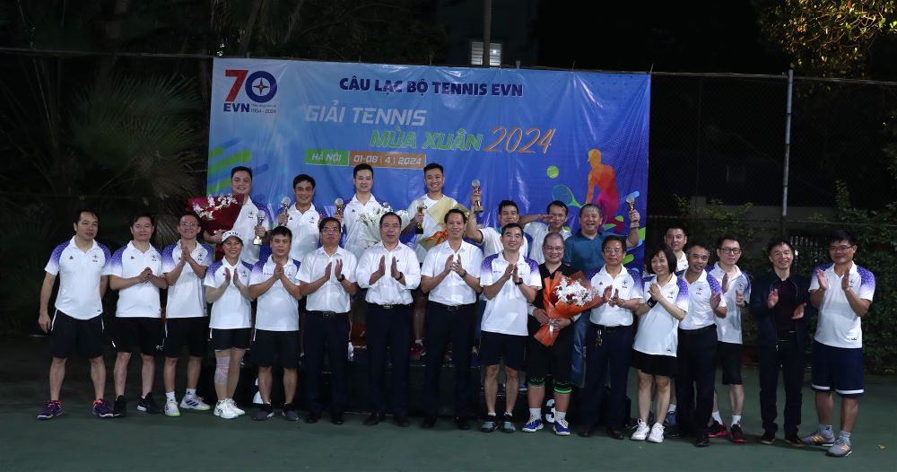 Bế mạc, trao giải quần vợt CLB Tennis EVN - Cup mùa Xuân lần thứ 2 năm 2024 (08/04/2024) 8