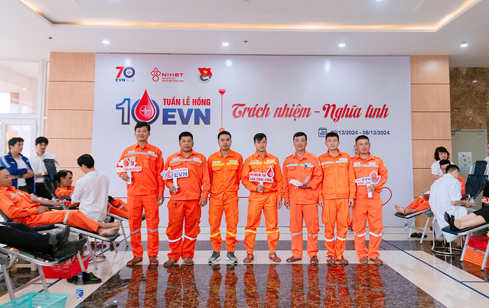 CBCNV Công ty Điện lực Thừa Thiên Huế hiến 193 đơn vị máu nhân Tuần lễ hồng EVN lần thứ X năm 2024 1