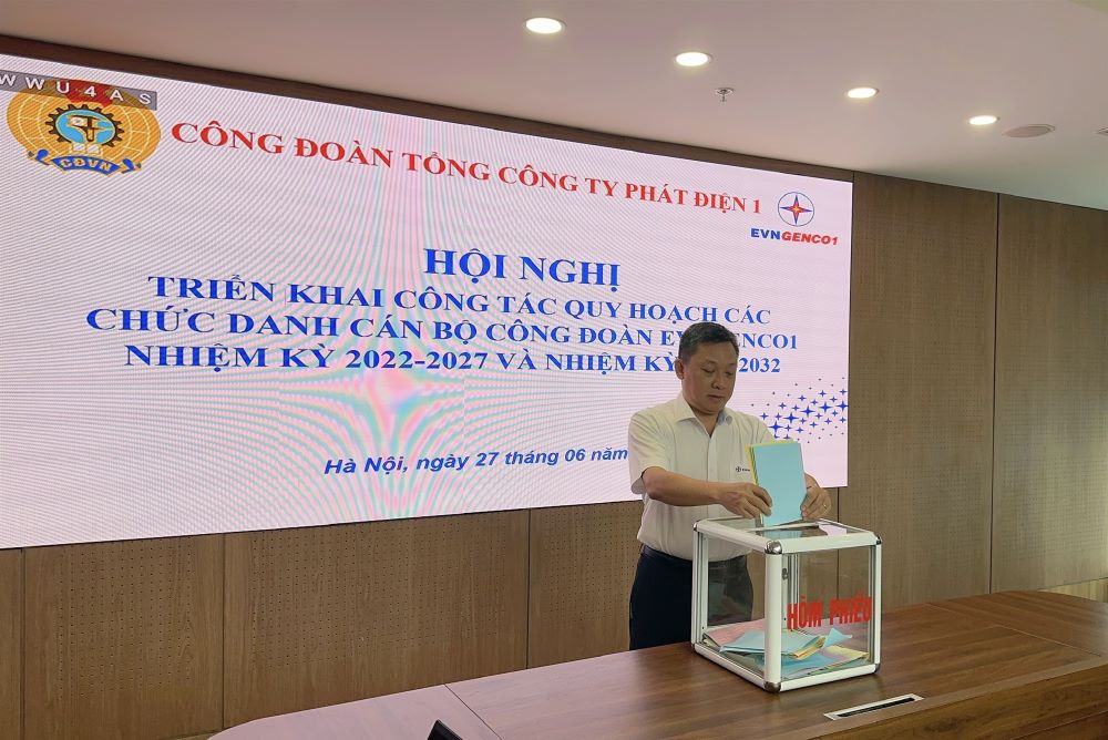 Công đoàn EVNGENCO1 tổ chức Thành công Hội nghị triển khai công tác quy hoạch cán bộ Công đoàn nhiệm kỳ 2022-2027 và 2027-2032  3