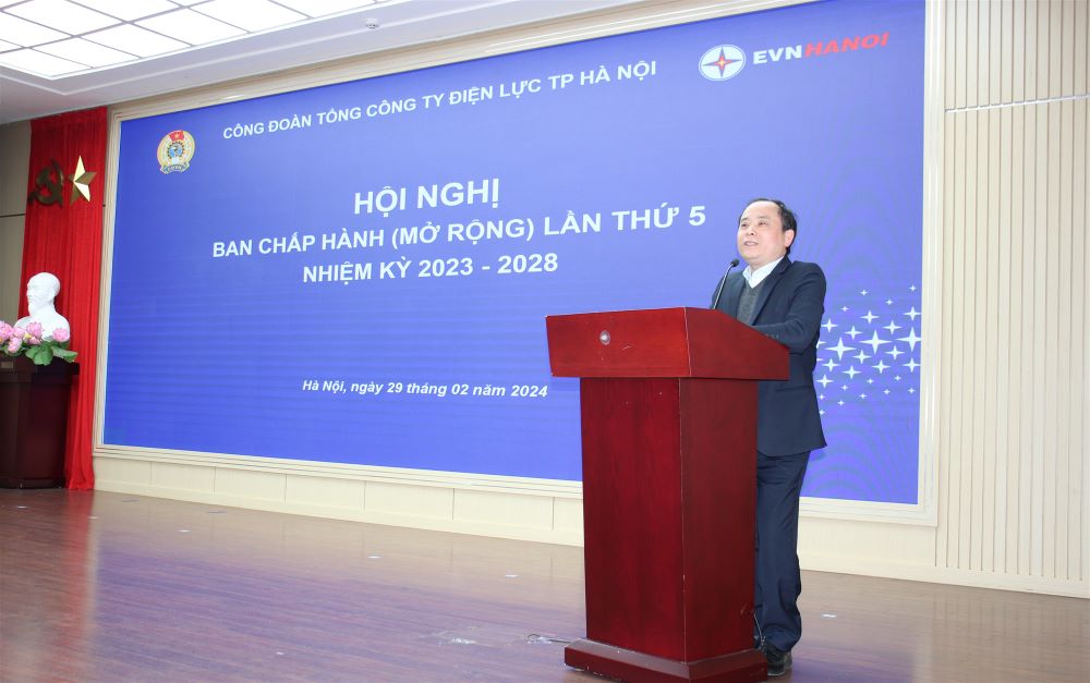 Công đoàn EVNHANOI tổ chức Hội nghị Ban Chấp hành (mở rộng) lần thứ 5 nhiệm kỳ 2023 – 2028