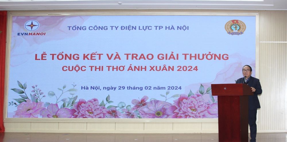 Công đoàn EVNHANOI tổng kết và trao giải Cuộc thi Thơ - Ảnh Xuân năm 2024 1